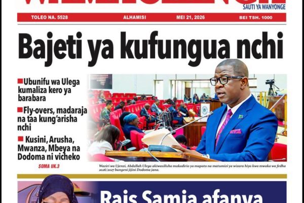 Habari kubwa za Magazeti ya Tanzania leo Mei 21, 2026