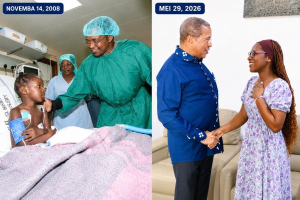 Miaka 18 Baadaye: Jk Akutana Tena Na Catherine, Binti Aliyefanyiwa Upasuaji Wa Moyo Akiwa Na Miaka Minne – Video