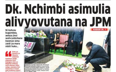 Habari kubwa za Magazeti ya Tanzania leo Mei 30, 2026 - Global Publishers