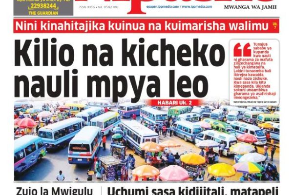Habari kubwa za Magazeti ya Tanzania leo Mei 1, 2026