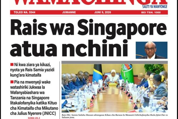 Habari kubwa za Magazeti ya Tanzania leo Juni 9, 2026