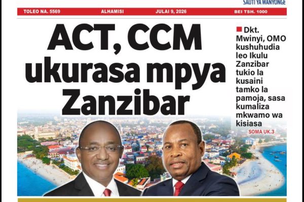 Habari kubwa za Magazeti ya Tanzania leo Julai 9, 2026