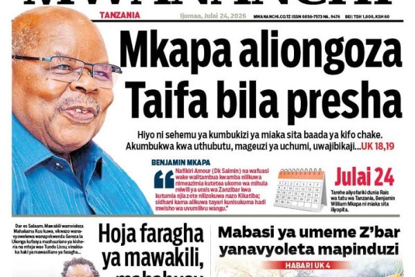Habari kubwa za Magazeti ya Tanzania leo Julai 24, 2026