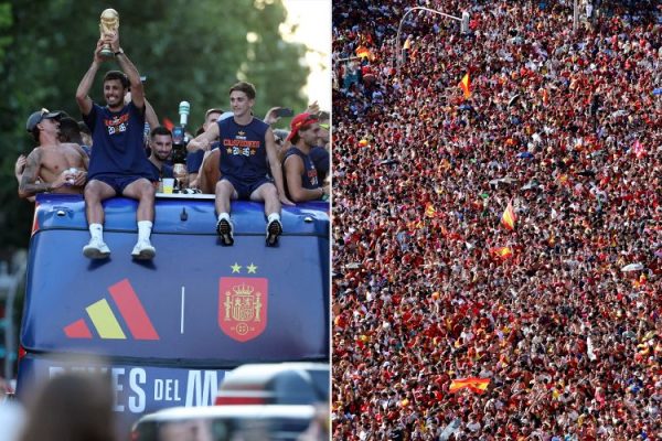 Mashabiki Milioni 1.8 Wamiminika Madrid Kumpongeza Hispania Baada ya Kutwaa Kombe la Dunia