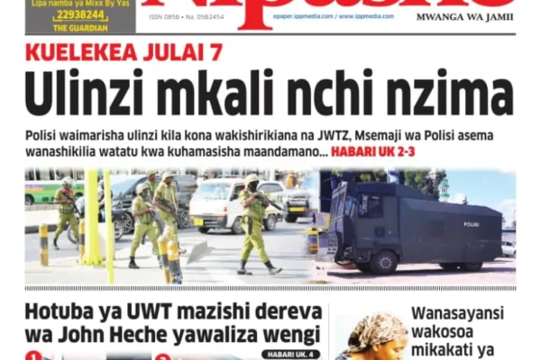 Habari kubwa za Magazeti ya Tanzania leo Julai 7, 2026