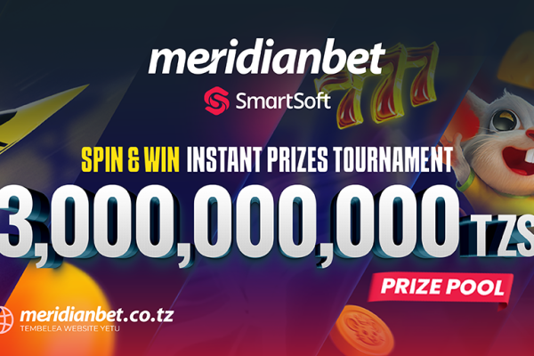 Meridianbet Yazindua SmartSoft Spin & Win; Zawadi ya Milioni 3 Papo Hapo