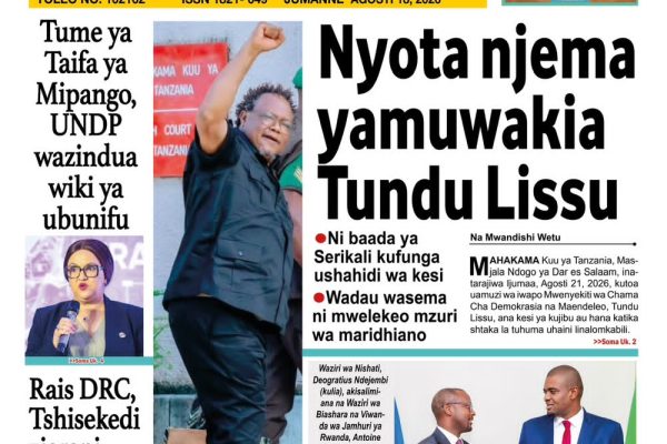 Habari kubwa za Magazeti ya Tanzania leo Agosti 18, 2026