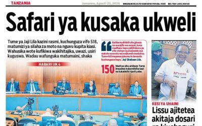 Habari kubwa za Magazeti ya Tanzania leo Agosti 25, 2026 - Global Publishers