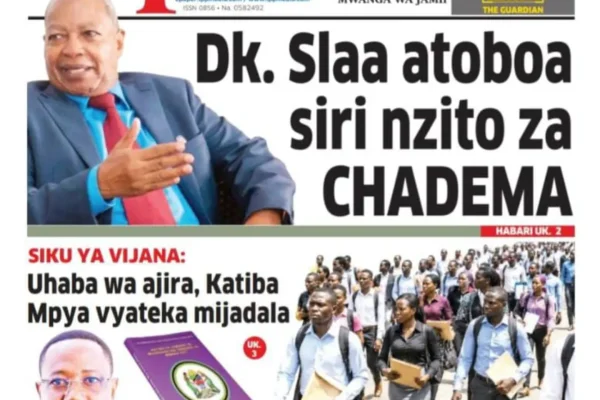 Habari kubwa za Magazeti ya Tanzania leo Agosti 13, 2026