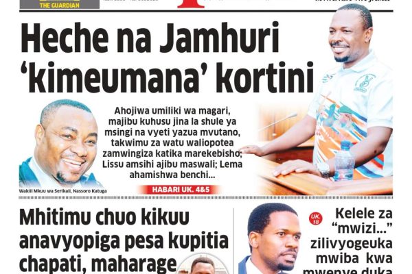 Habari kubwa za Magazeti ya Tanzania leo Septemba 15, 2026