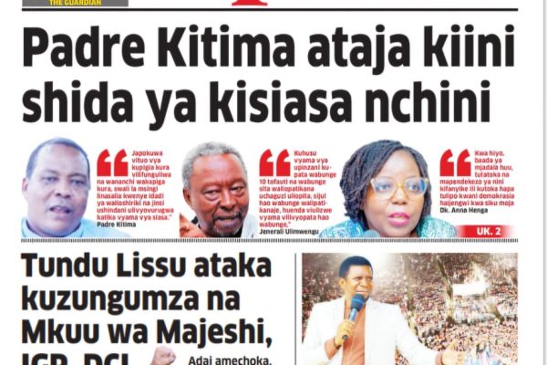 Habari kubwa za Magazeti ya Tanzania leo Septemba 16, 2026