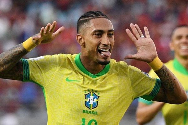 Raphinha Apewa Jezi Namba ya 10 Brazil, Aanza Enzi Mpya Baada ya Neymar