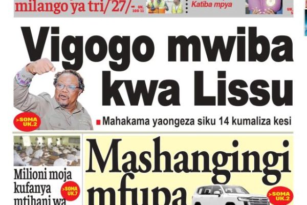 Habari kubwa za Magazeti ya Tanzania leo Septemba 13, 2026