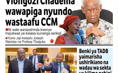 Habari kubwa za Magazeti ya Tanzania leo Septemba 10, 2026 - Global Publishers