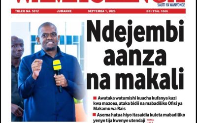 Habari kubwa za Magazeti ya Tanzania leo Septemba 1, 2026 - Global Publishers