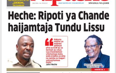 Habari kubwa za Magazeti ya Tanzania leo Septemba 12, 2026 - Global Publishers
