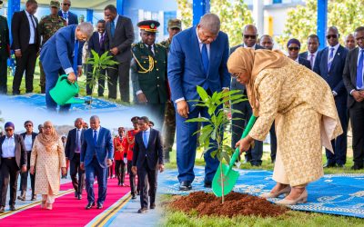 Rais Samia na Rais wa Angola Wapanda Mti wa Kumbukumbu Dodoma - Global Publishers