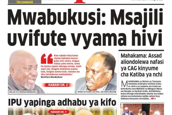 Habari kubwa za Magazeti ya Tanzania leo Oktoba 8, 2026