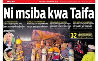 Habari kubwa za Magazeti ya Tanzania leo Oktoba 10, 2026 - Global Publishers