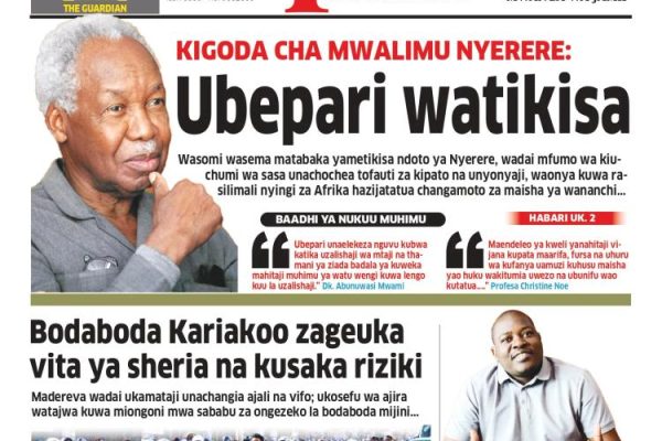 Habari kubwa za Magazeti ya Tanzania leo Oktoba 13, 2026