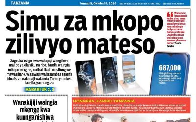 Habari kubwa za Magazeti ya Tanzania leo Oktoba 18, 2026 - Global Publishers
