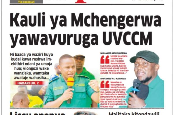 Habari kubwa za Magazeti ya Tanzania leo Oktoba 21, 2026