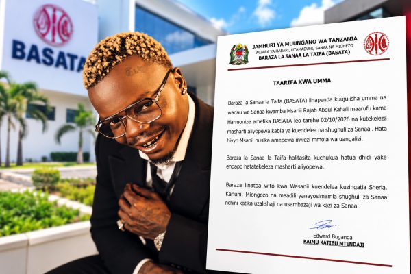 Harmonize Afika Basata, Apewa Mwezi Mmoja wa Uangalizi