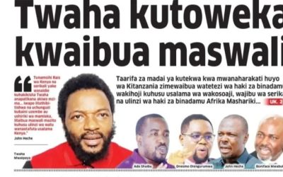 Habari kubwa za Magazeti ya Tanzania leo Oktoba 28, 2026 - Global Publishers