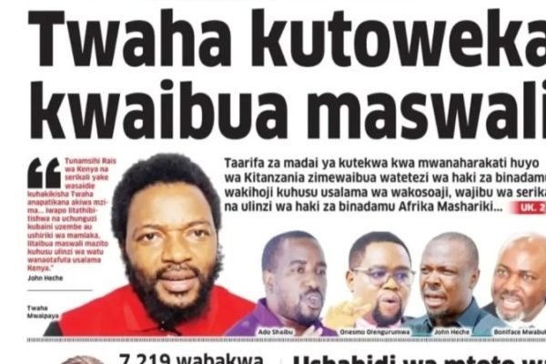 Habari kubwa za Magazeti ya Tanzania leo Oktoba 28, 2026