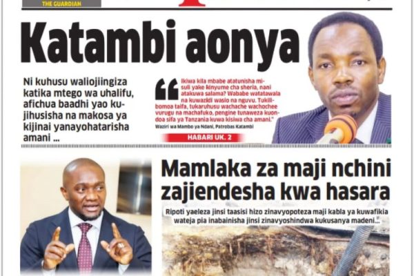 Habari kubwa za Magazeti ya Tanzania leo Oktoba 29, 2026
