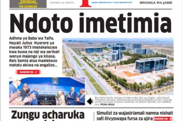 Habari kubwa za Magazeti ya Tanzania leo Oktoba 31, 2026