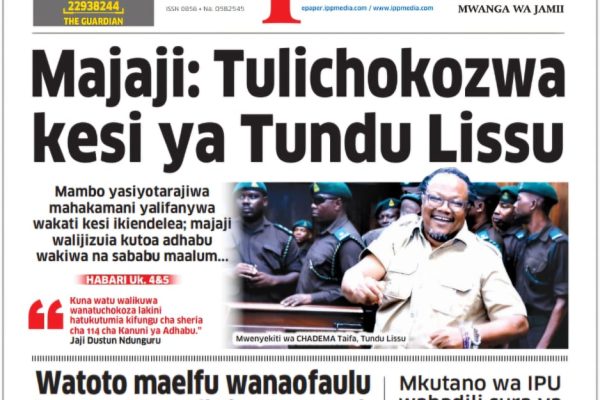 Habari kubwa za Magazeti ya Tanzania leo Oktoba 5, 2026