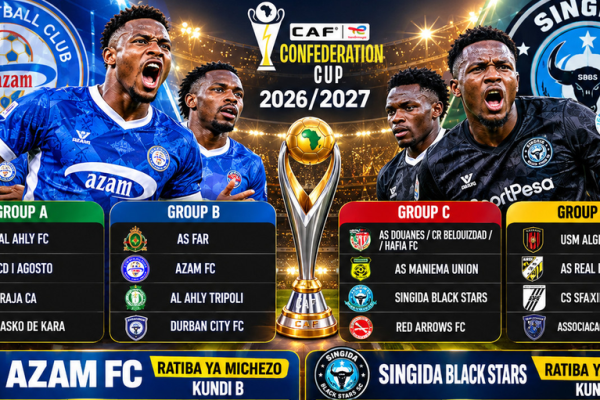 Ratiba Kamili ya Azam na Singida Kombe la Shirikisho Afrika 2026/2027
