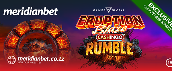 Meridianbet Yaja Kivingine Kwa Kuzindua Eruption Blaze Cashingo Rumble