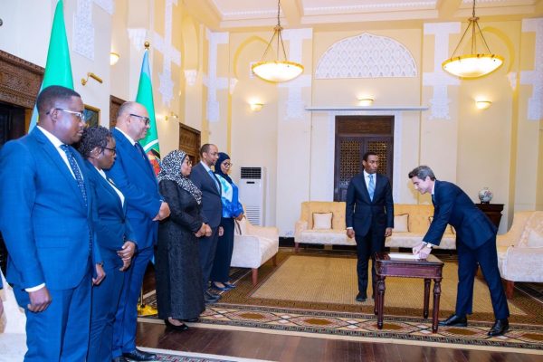 Rais Samia Apokea Hati za Utambulisho za Mabalozi Wapya wa Nchi Tano Ikulu jijini Dar