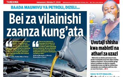 Habari kubwa za Magazeti ya Tanzania leo Oktoba 17, 2026 - Global Publishers