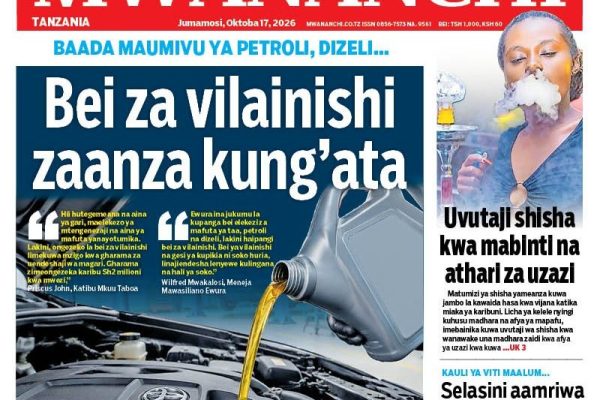 Habari kubwa za Magazeti ya Tanzania leo Oktoba 17, 2026